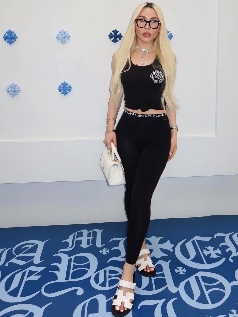 Chrome Hearts Black Leggings